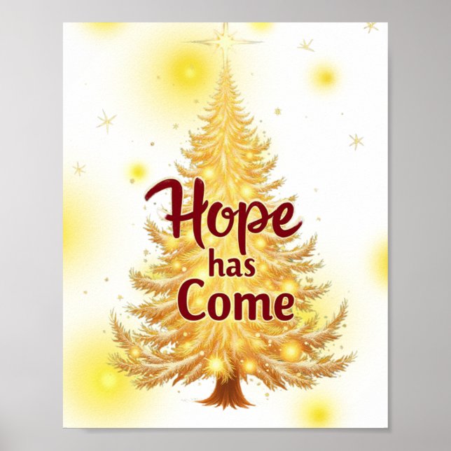 Hope Has Come Christmas Wall Art (Front)