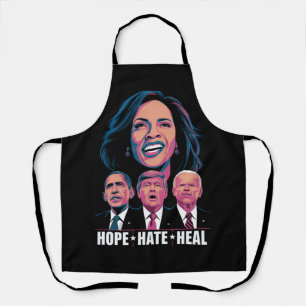 Hope Hate Heal Rise Kamala 2024 Apron