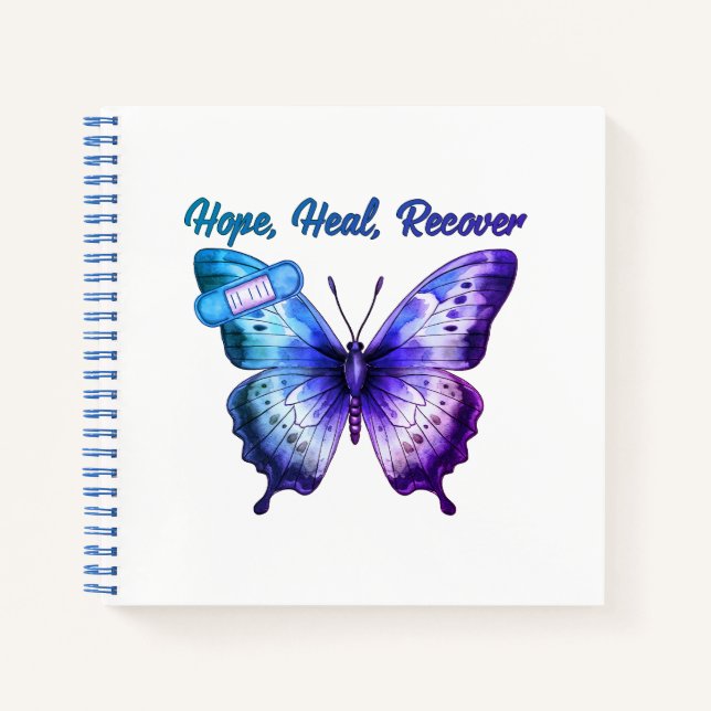 Hope, Heal, Recover Notebook (Front)