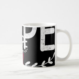 Hope Heart Burgundy Ribbon Brain Aneurysm Coffee Mug