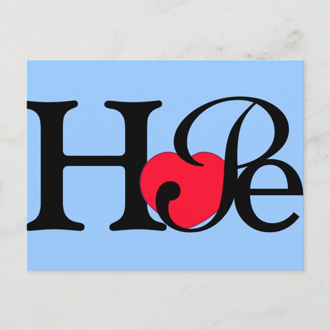 Hope Heart Postcard (Front)