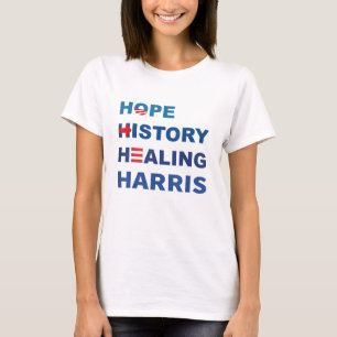 Hope History Healing Kamala Harris 2024 T-Shirt