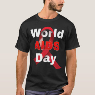 Hope HIV Red Ribbon Aids Awareness World Aids Day T-Shirt