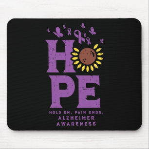 Hope Hold On Pain Ends Sunflower Heimerheimer Awar Mouse Pad