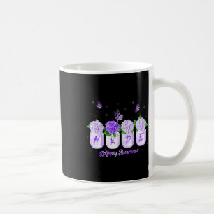 Hope Hydrangea Flower Butterfly Epilepsy Awareness Coffee Mug