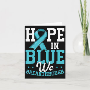 Hope In Blue We Breakthrough Prostate Cancer Aware Card