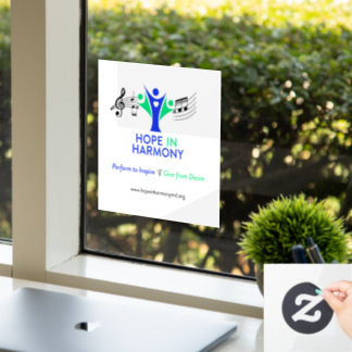 Hope in Harmony Window Cling