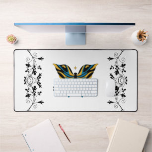 Hope in Shadow – Blue Butterfly Radiance Desk Mat