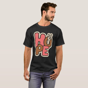 "Hope in Style – Peaceful Vibes Sticker" T-Shirt
