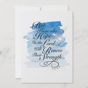 Hope in the Lord - Isaiah 40  Card