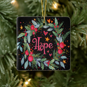 Hope “Inspirivity” Ceramic Ornament