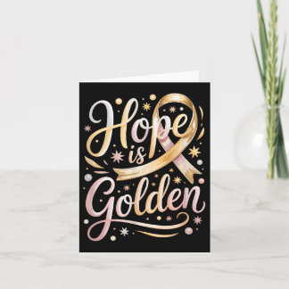 Hope Is Golden, Childhood Cancer Awareness  Card