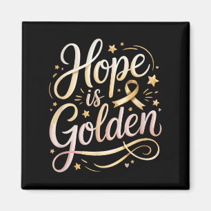 Hope Is Golden - Childhood Cancer Support Magnet