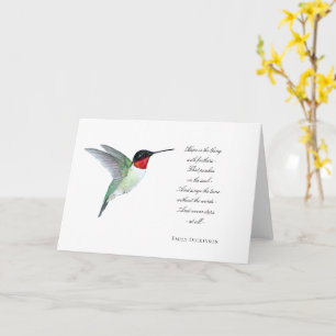 "Hope is" Hummingbird Card