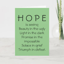 Hope is Light in the Dark