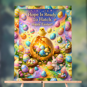 Hope is ready to hatch magical happy Easter chick  Acrylic Sign