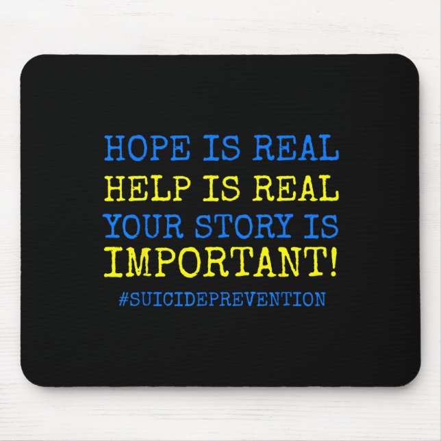 Hope Is Real Prevention Mouse Pad (Front)
