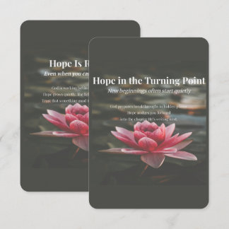 Hope Is Rising Enclosure Card