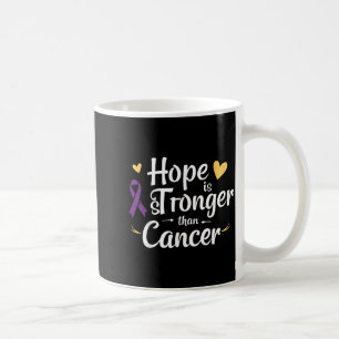 Hope is Stronger Than Cancer Insrational Awareness Coffee Mug