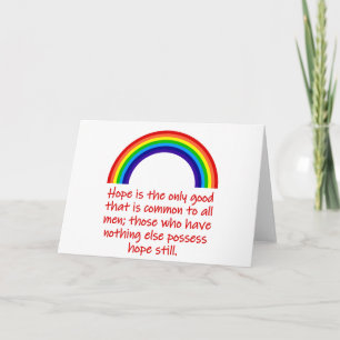 Hope Is The Only Good Card