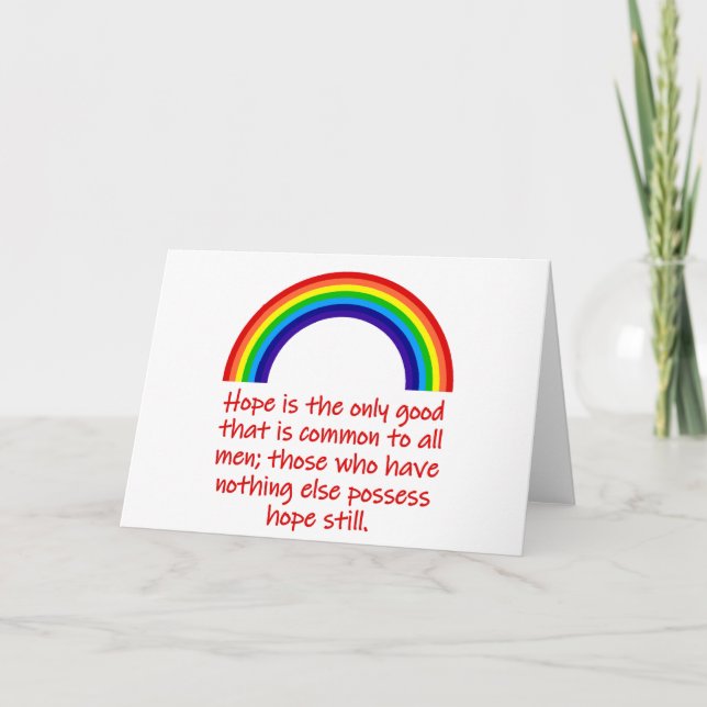 Hope Is The Only Good  Card (Front)