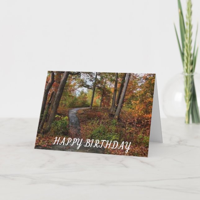 HOPE IT IS LIKE A BEAUTIFUL FALL DAY (BIRTHDAY) CARD (Front)