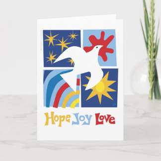 Hope Joy Love Greeting Card