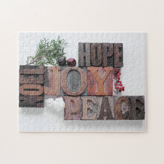 hope, joy, peace, noel puzzle (Horizontal)