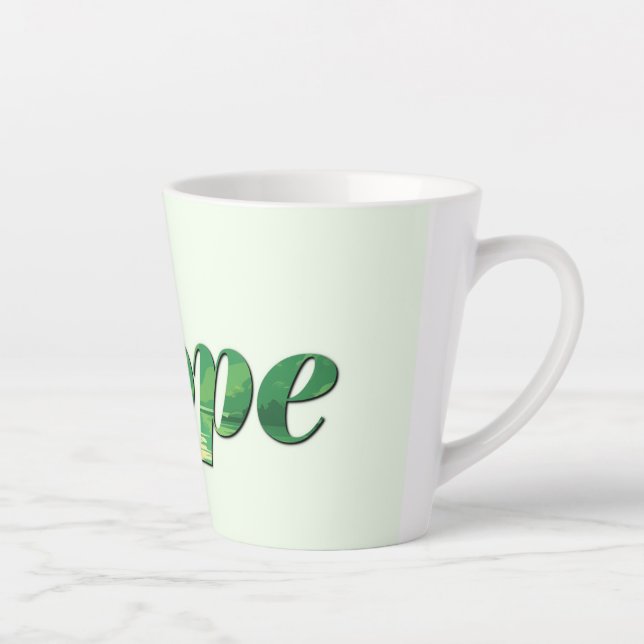 Hope. Latte Mug (Right)