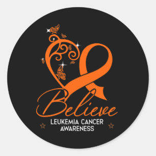 Hope Leukaemia Awareness Gift Classic Round Sticker