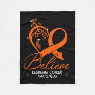 Hope Leukaemia Awareness Gift Fleece Blanket