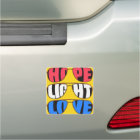 Hope Light Love Biden Car Magnet