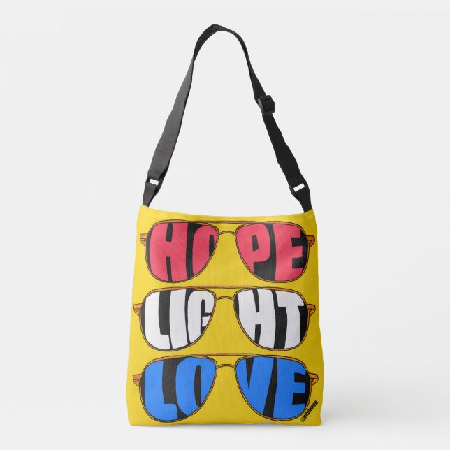 Hope Light Love Biden Crossbody Bag (Back)