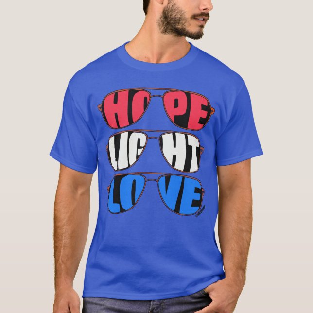 Hope Light Love Men's T-Shirt (Front)
