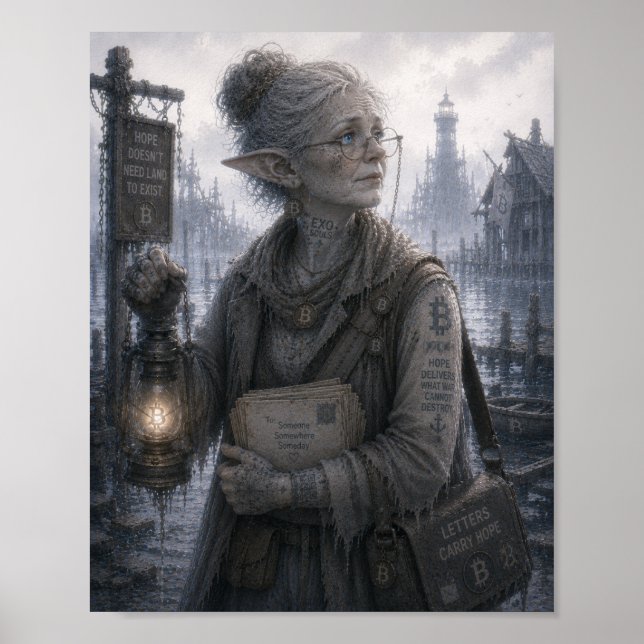 Hope / Lighthouse Keeper / Flooded Pier Poster (Front)