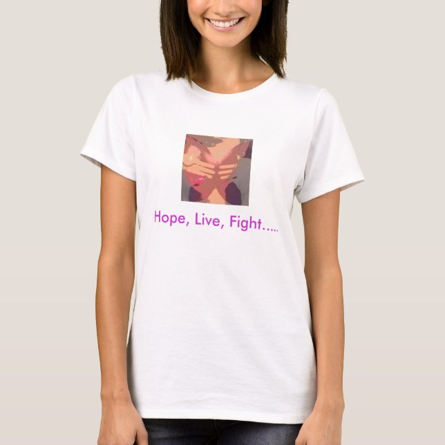 Hope, Live, Fight Lupus Awareness Tee (Front)