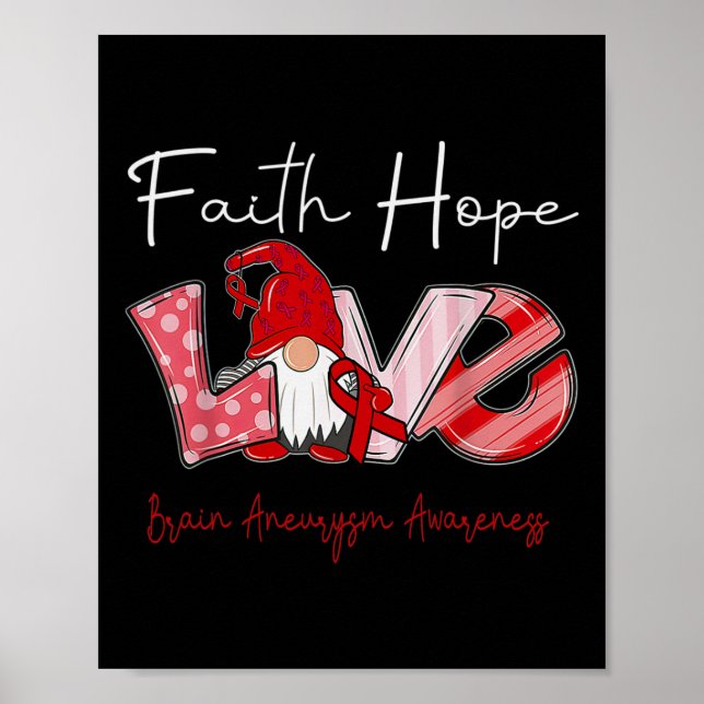Hope Love Brain Aneurysm Awareness 2  Poster (Front)