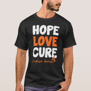 Hope Love Cure Aml Leukaemia Awareness T-Shirt