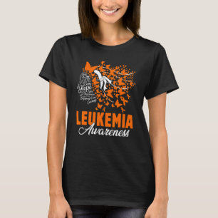 Hope Love Cure Butterflies Leukaemia Awareness War T-Shirt