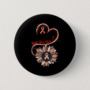 Hope Love Cure Fighter Sunflower Rsd Crps Awarenes 6 Cm Round Badge