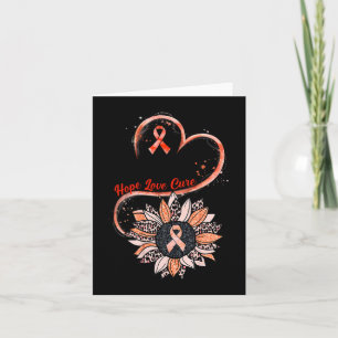 Hope Love Cure Fighter Sunflower RSD CRPS Awarenes Card