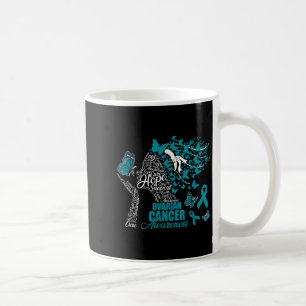 Hope Love Cure Ovarian Cancer Awareness Butterfly Coffee Mug