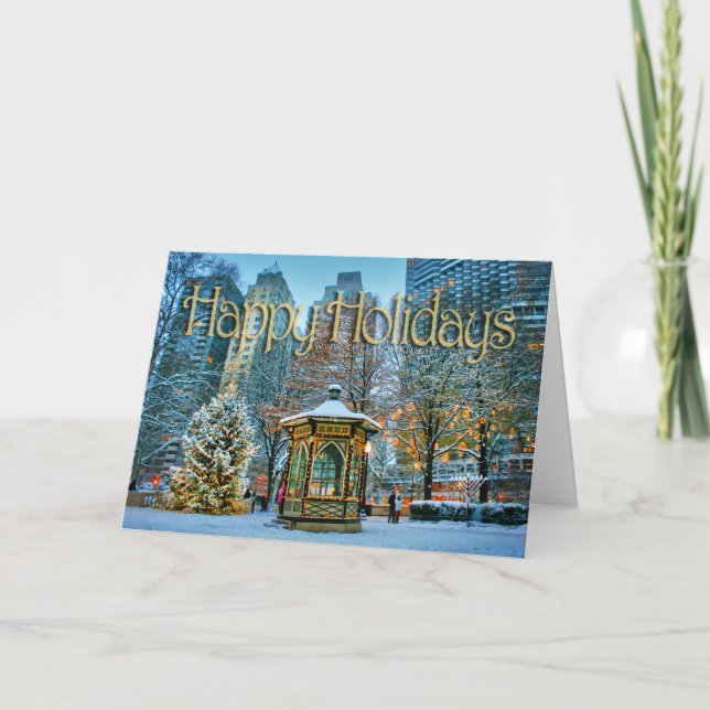 Hope Love Light Holiday Card (Front)