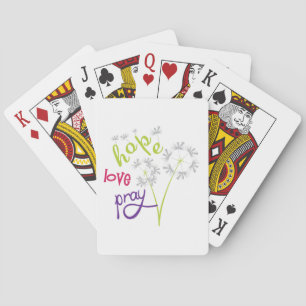 Hope Love Pray Playing Cards