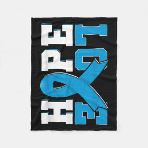 Hope Love Prostate Cancer Awareness Fleece Blanket