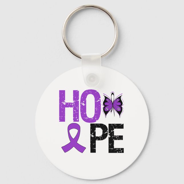 Hope Lupus Awareness Key Ring (Front)