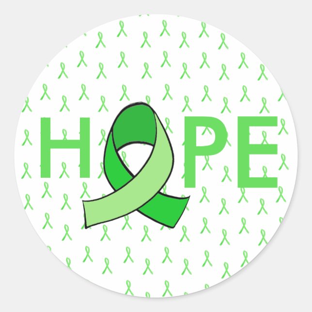 HOPE Lyme Disease Ribbon Sticker (Front)