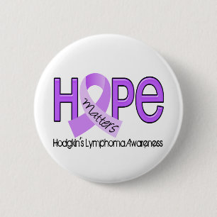 Hope Matters 2 Hodgkin's Lymphoma 6 Cm Round Badge