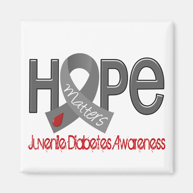 Hope Matters 2 Juvenile Diabetes Magnet (Front)