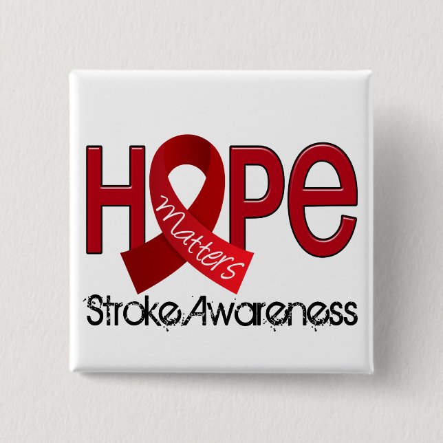 Hope Matters 2 Stroke 15 Cm Square Badge (Front)